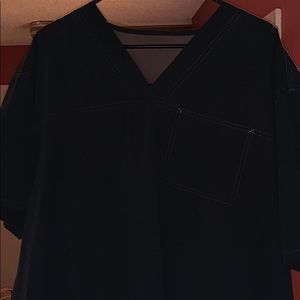 Carhartt men’s black ripstop scrub top